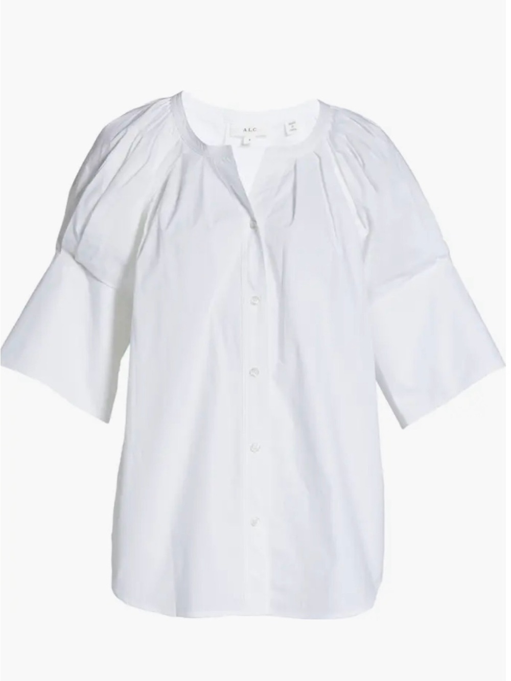 A.L.C. Chloe Puff Sleeve Top white size 2